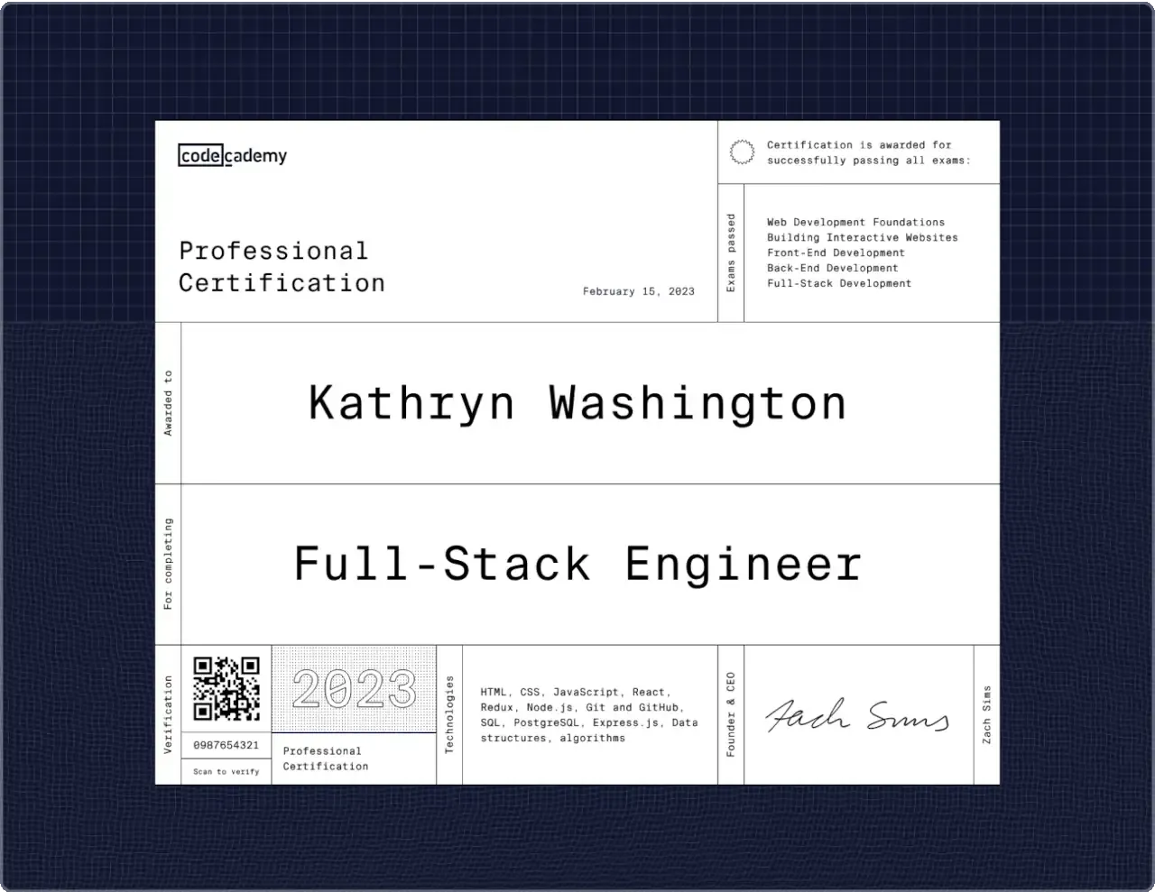 Codecademy career roadmap and certification curriculum