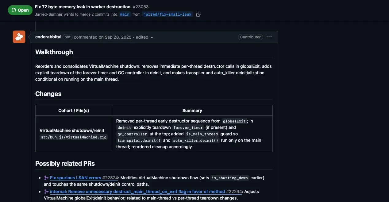 CodeRabbit AI Pull Request Review Walkthrough