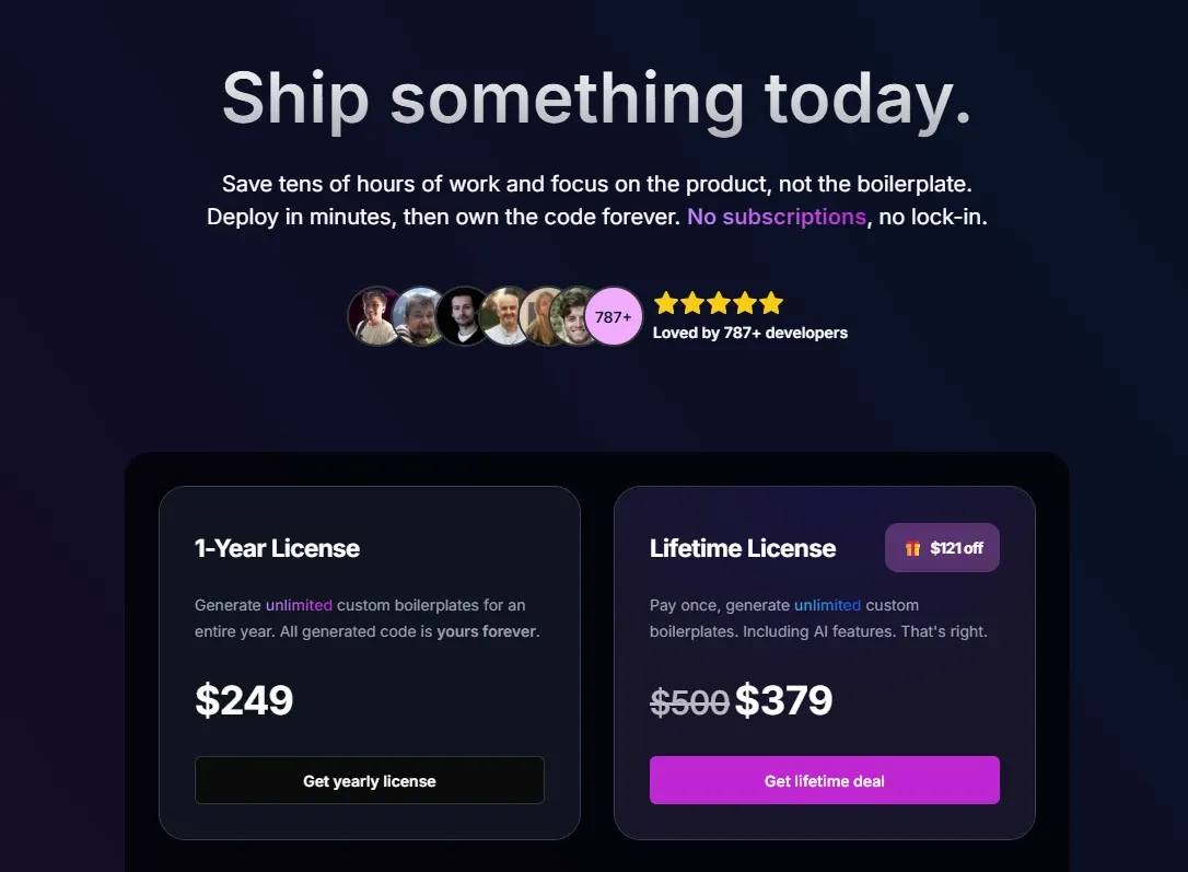 Shipixen official one-time license and pricing tiers