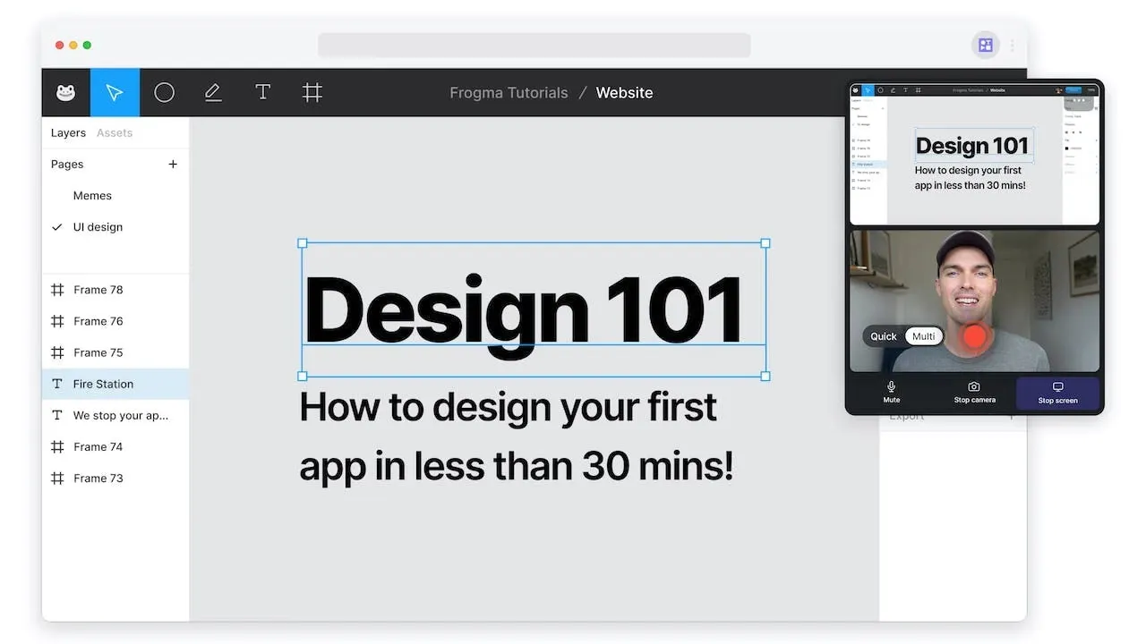 Tella interactive video recording canvas and layout customizer